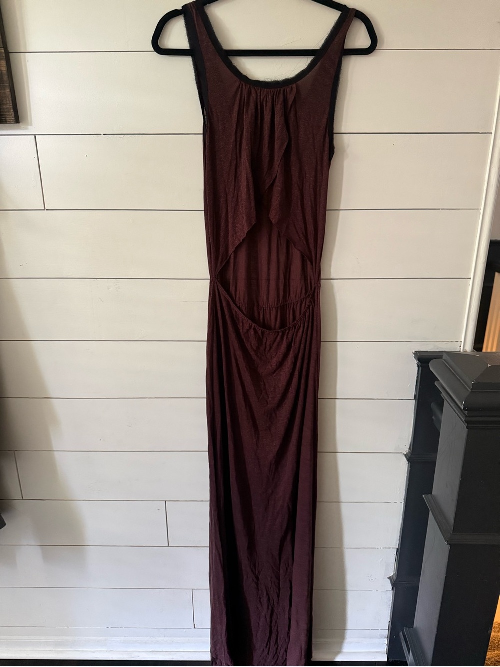 A.L.C. Sleeveless Maxi Dress in Burgundy - Picture 2 of 6